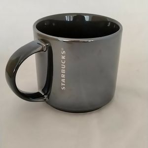 Starbucks 2013 Mirror Gun Metal Gray Coffee Mug